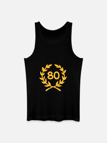 80 - Männer Bio Tank Top - Schwarz
