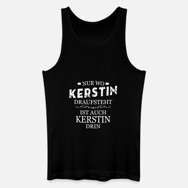 Kerstin - Männer Bio Tank Top - Schwarz