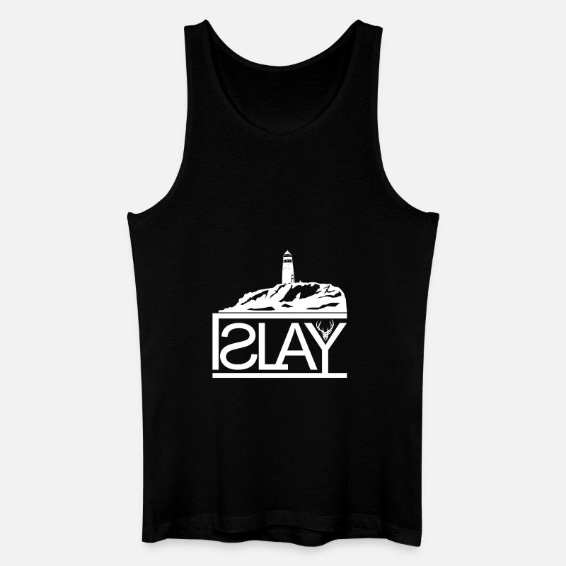 ISLAY - Männer Bio Tank Top - Schwarz