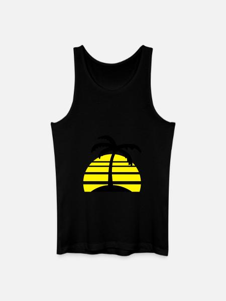 palms__f2 - Débardeur bio Homme - noir