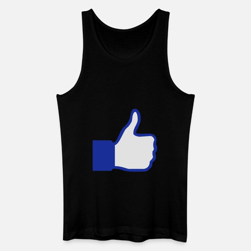 social network button - Männer Bio Tank Top - Schwarz