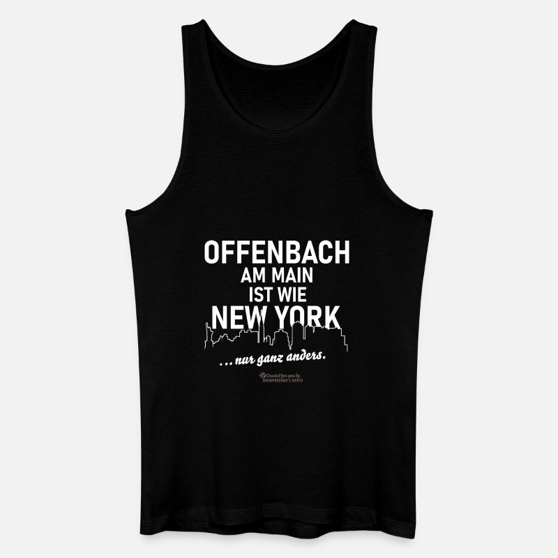 Offenbach am Main - Männer Bio Tank Top - Schwarz