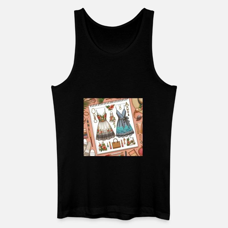 Entwerfend. - Männer Bio Tank Top - Schwarz