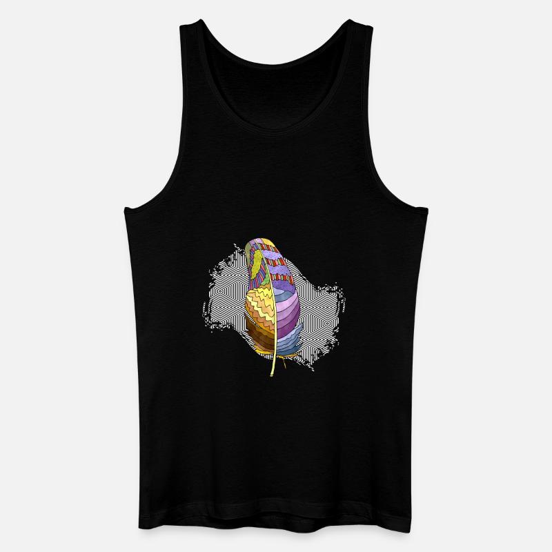 Feder - Männer Bio Tank Top - Schwarz
