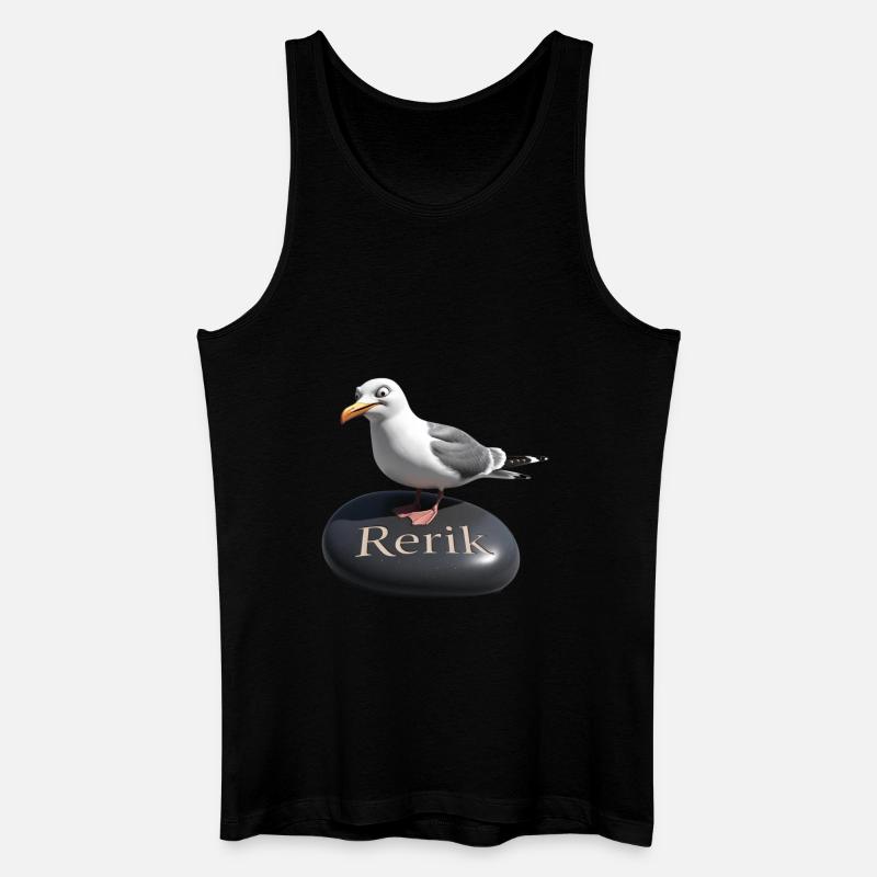 Rerik Ostseebad - Rerik Möwe - Männer Bio Tank Top - Schwarz
