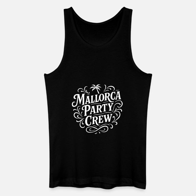 Mallorca Party Crew - Männer Bio Tank Top - Schwarz