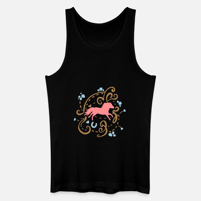 Shetty Ornamental - Männer Bio Tank Top - Schwarz