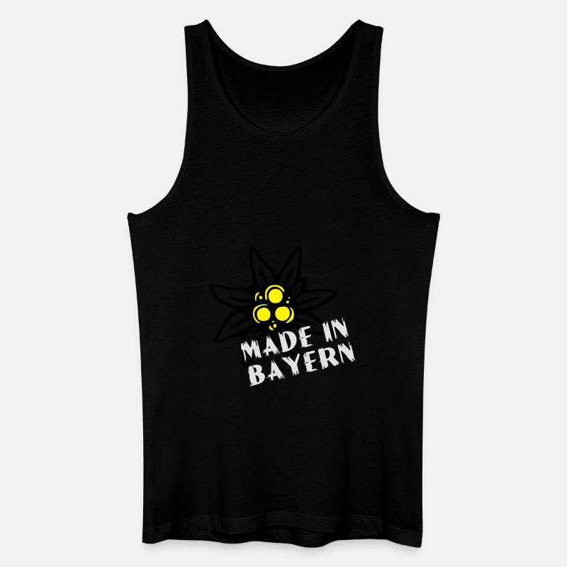 edelweiss made in bayern - Männer Bio Tank Top - Schwarz