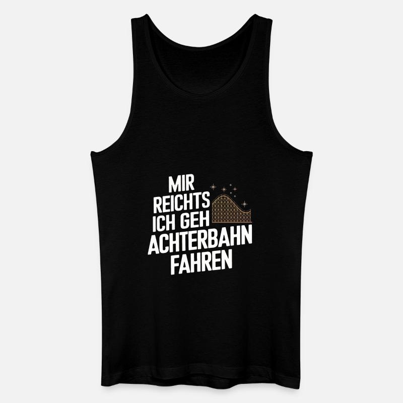 Achterbahn Freizeitpark Roller Coaster - Männer Bio Tank Top - Schwarz