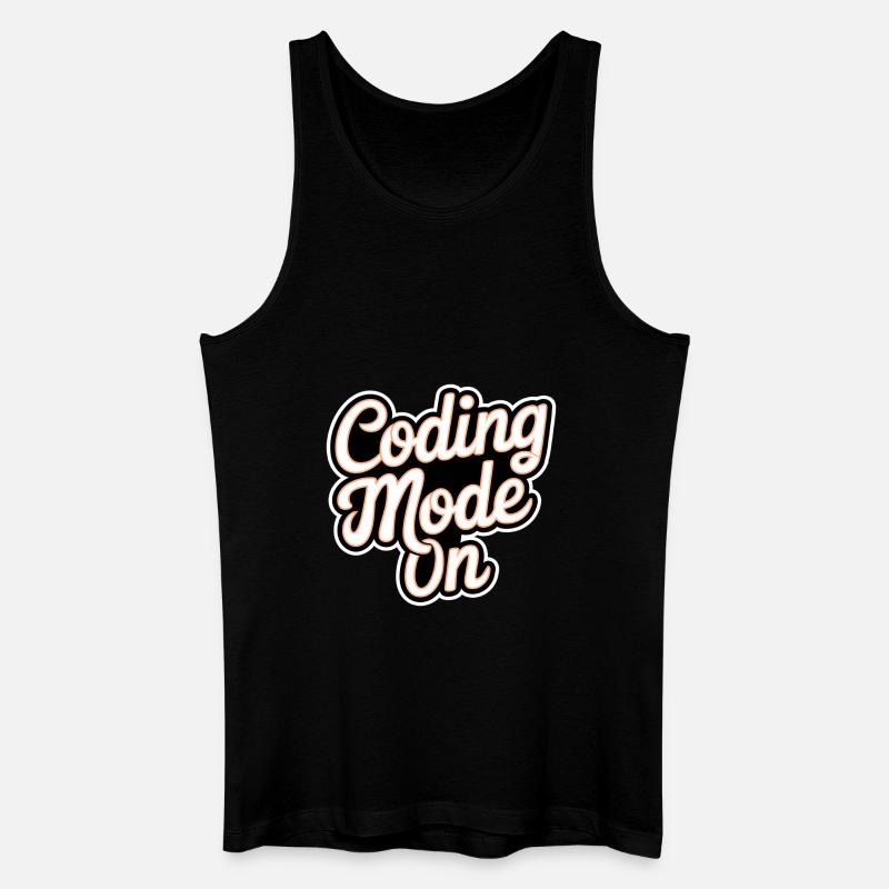 Coding Mode On 17 - Männer Bio Tank Top - Schwarz