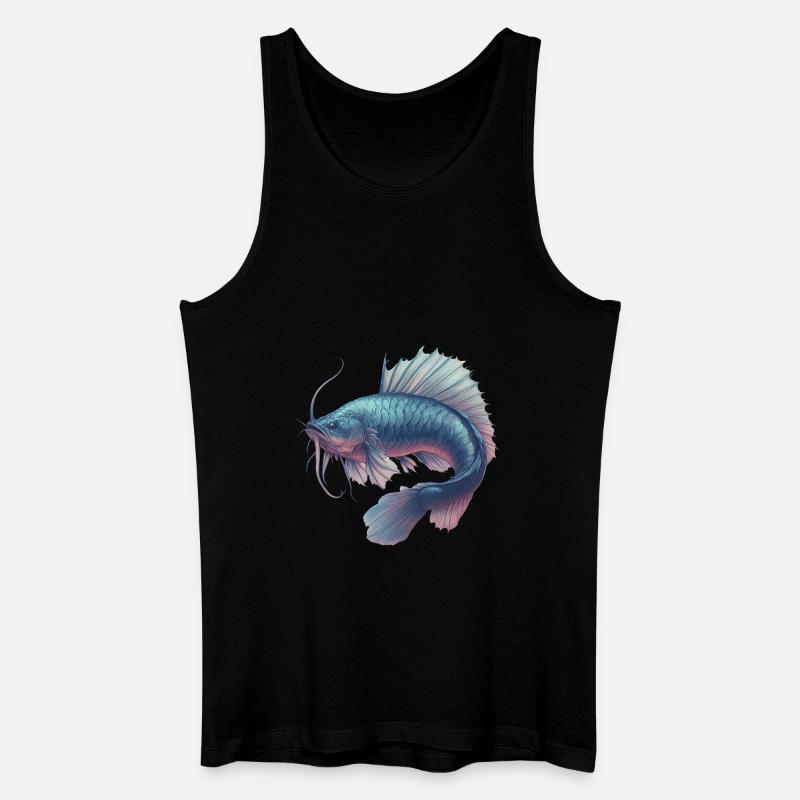 Fantasy-Fisch - Männer Bio Tank Top - Schwarz