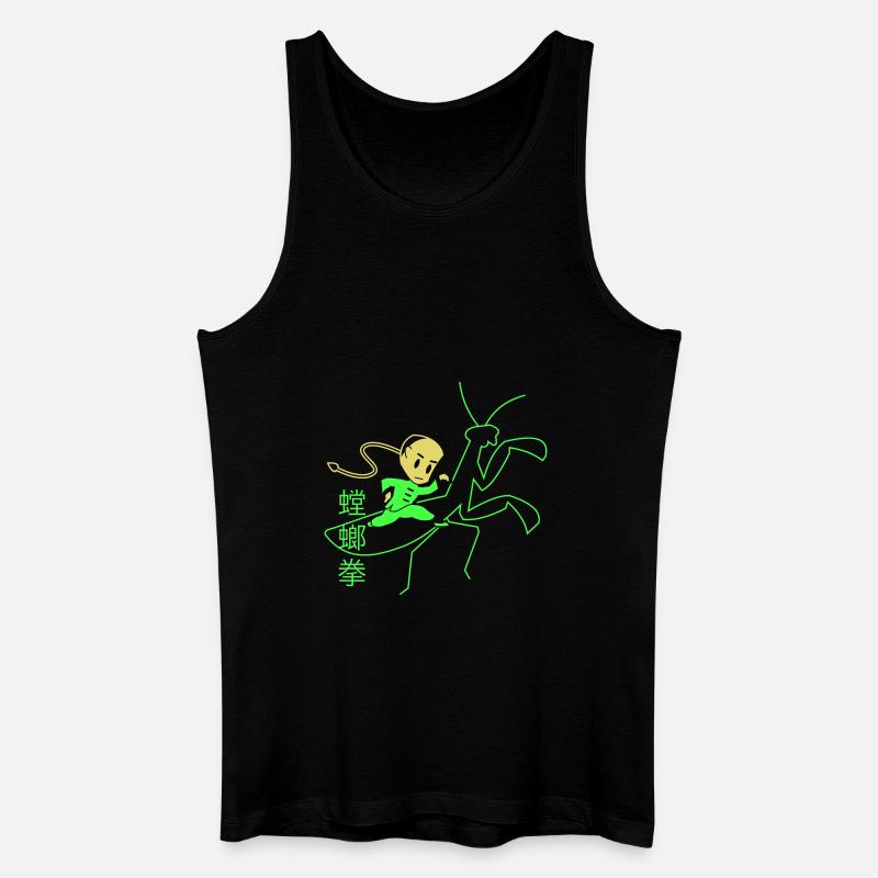 Mantisstyle - Männer Bio Tank Top - Schwarz