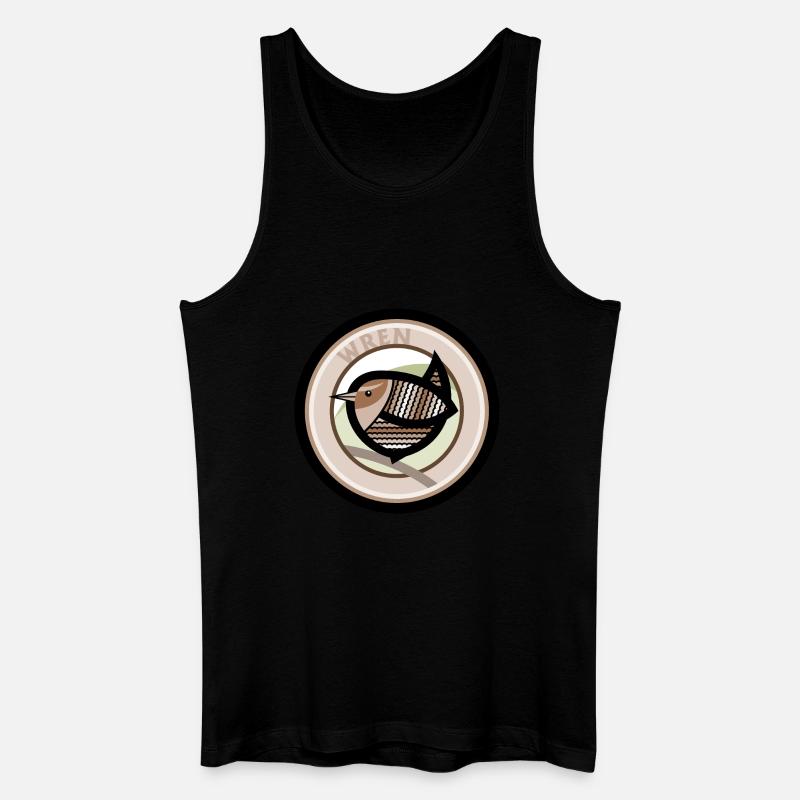 Zaunkönig - Männer Bio Tank Top - Schwarz