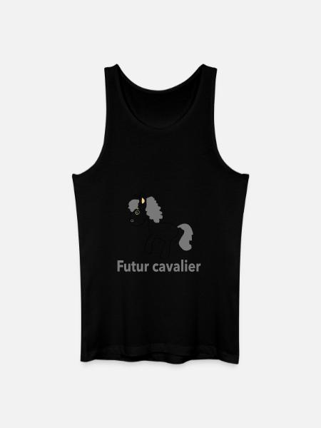 bb cavalier - Débardeur bio Homme - noir