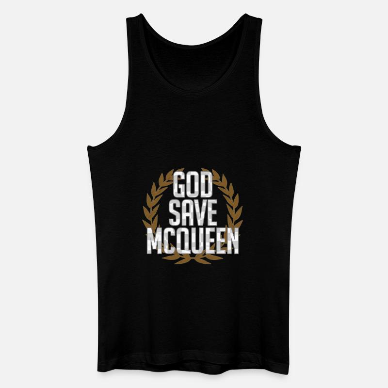 God save McQueen - Männer Bio Tank Top - Schwarz