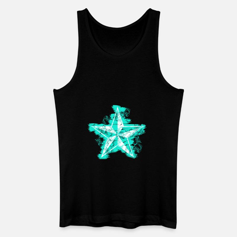 Nordstern - Männer Bio Tank Top - Schwarz