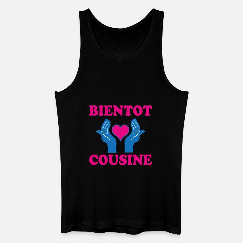 BALD EIN COUSIN - Männer Bio Tank Top - Schwarz