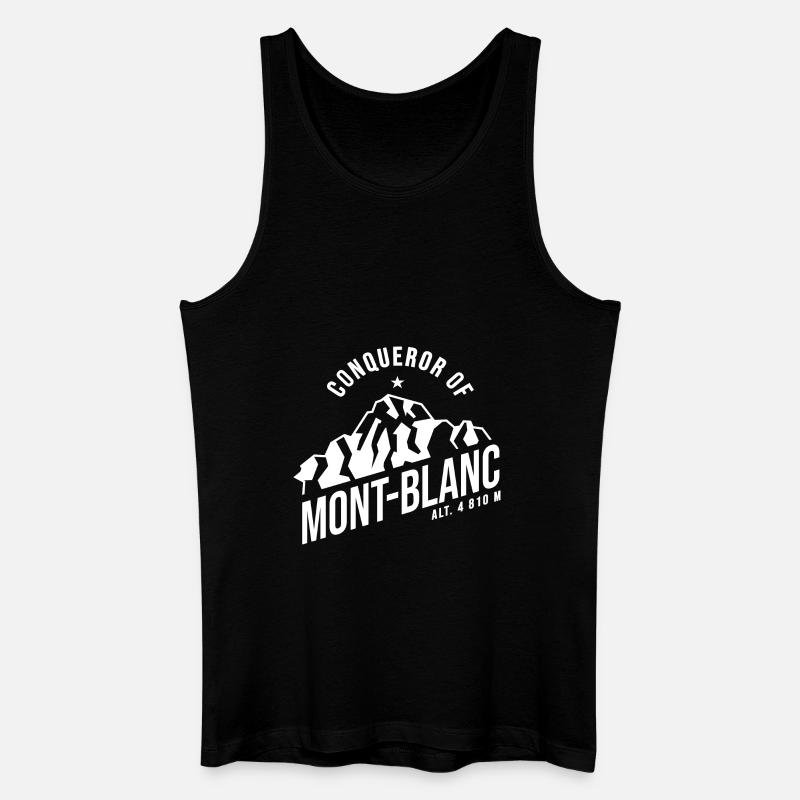 conquérant du Mont Blanc - Débardeur bio Homme - noir