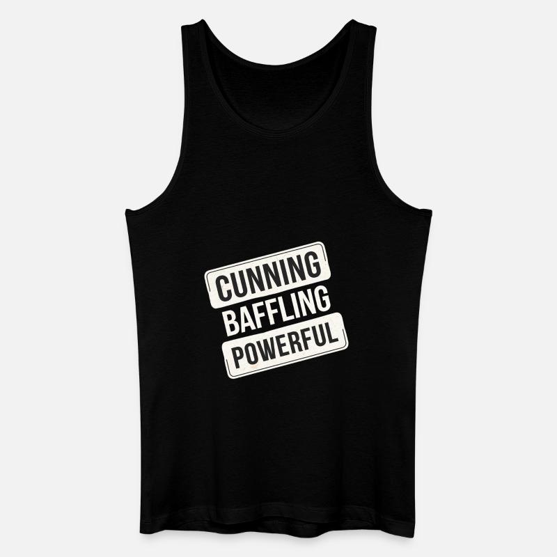 Cunning Baffling Powerful 12 - Männer Bio Tank Top - Schwarz