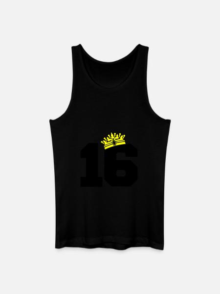 16 king - Men’s Organic Tank Top - black