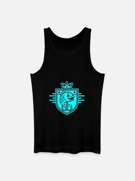 Fishhook Fish Comic - Men’s Organic Tank Top - black