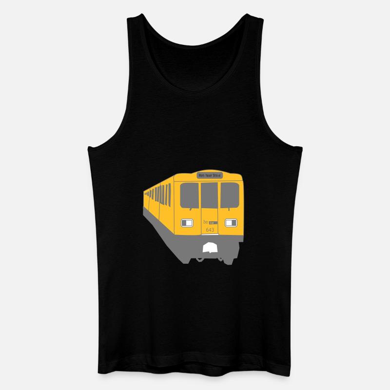 Berlin Train U1 - Männer Bio Tank Top - Schwarz