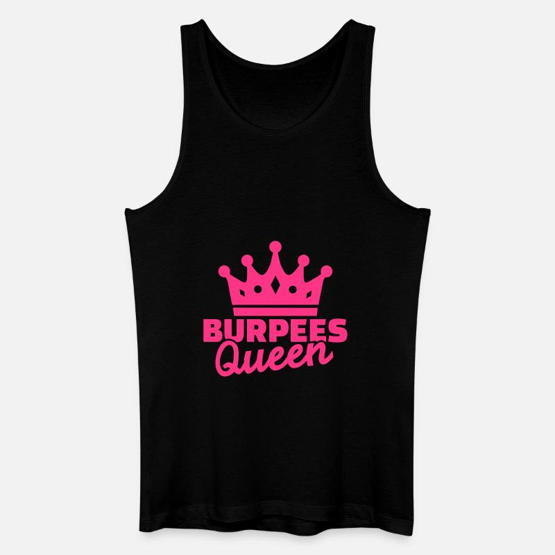 Burpees - Männer Bio Tank Top - Schwarz
