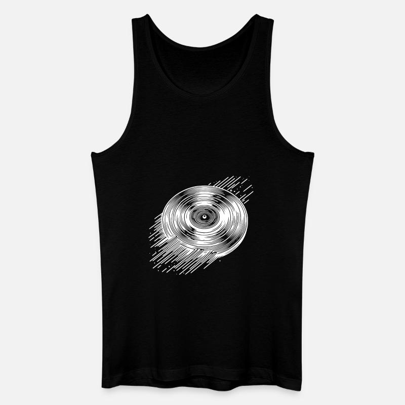 LP Vinyl - Männer Bio Tank Top - Schwarz