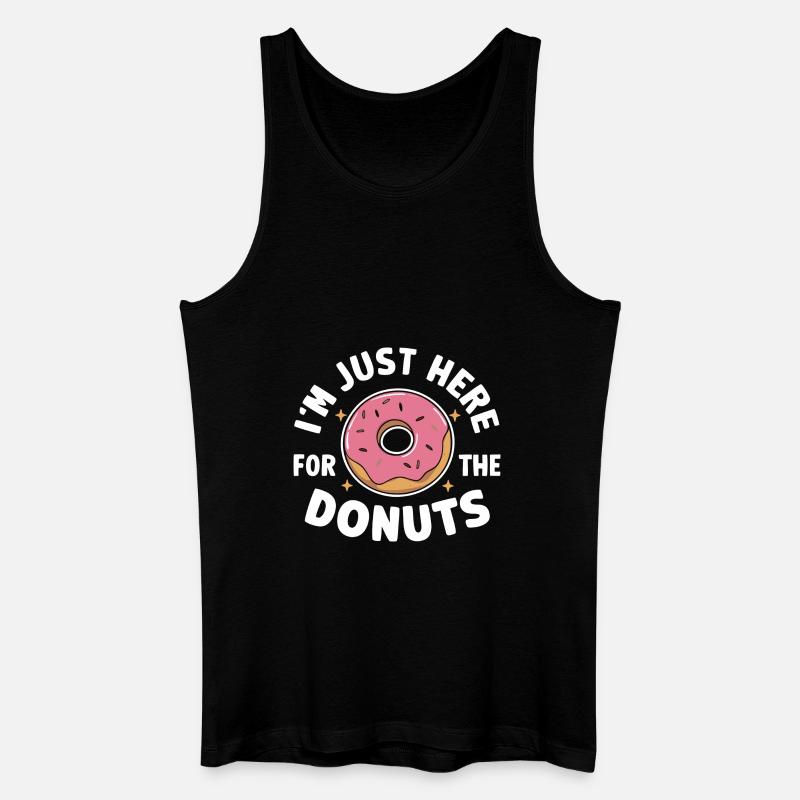 Donut Donuts Candy Bagel - Men’s Organic Tank Top - black