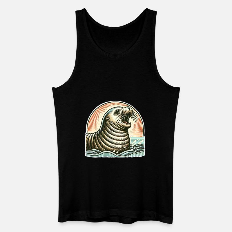 IMG 4052 - Männer Bio Tank Top - Schwarz