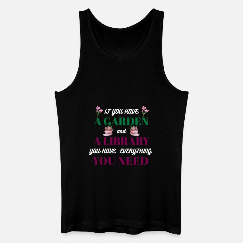 Garten-Spruch - Männer Bio Tank Top - Schwarz