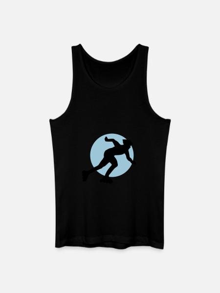 inliner_2c - Men’s Organic Tank Top - black