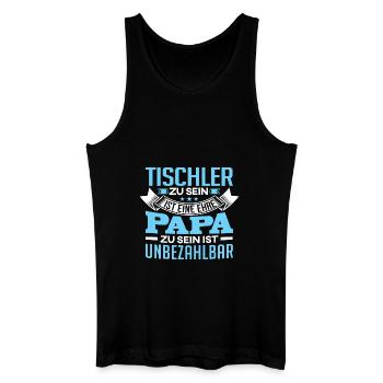 TISCHLER und Papa - Männer Bio Tank Top - Schwarz - Vorne