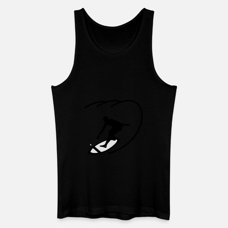 surfer - Männer Bio Tank Top - Schwarz