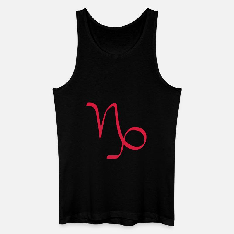 Sternzeichen Steinbock - Männer Bio Tank Top - Schwarz