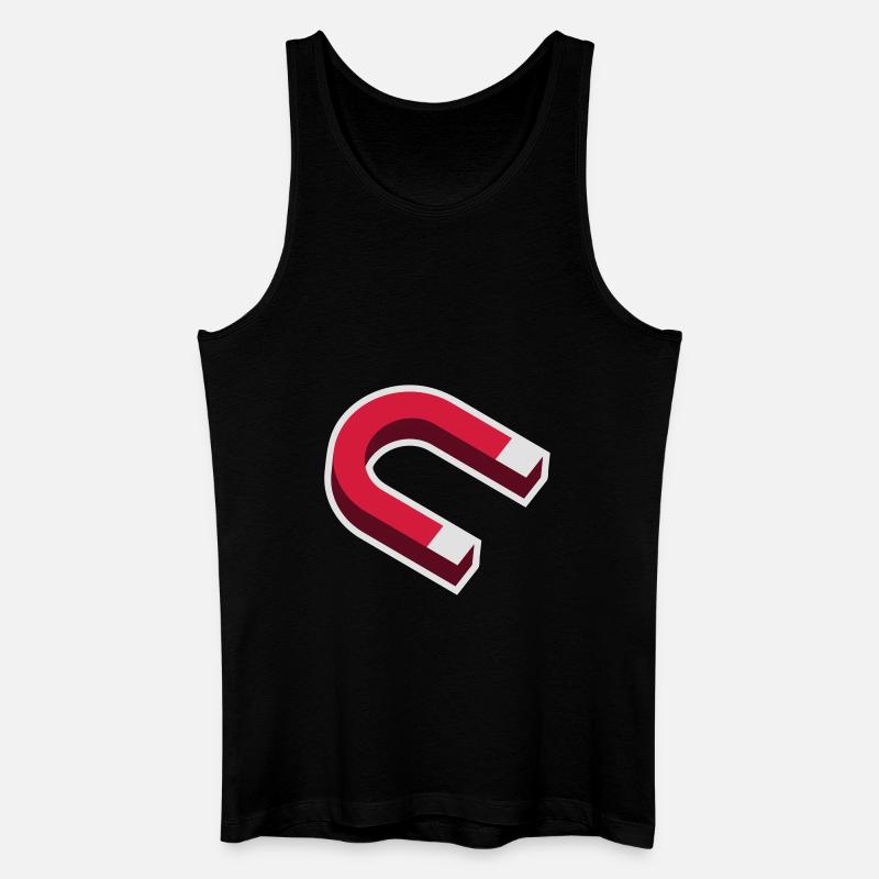 Magnet - Männer Bio Tank Top - Schwarz
