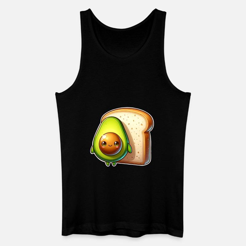 Avocado Toast - Männer Bio Tank Top - Schwarz
