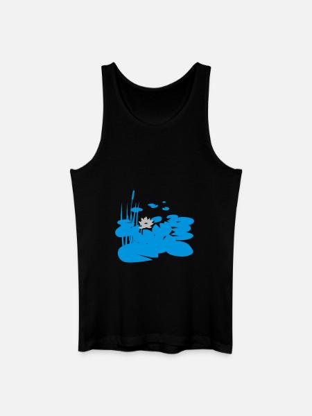 Teich - Männer Bio Tank Top - Schwarz