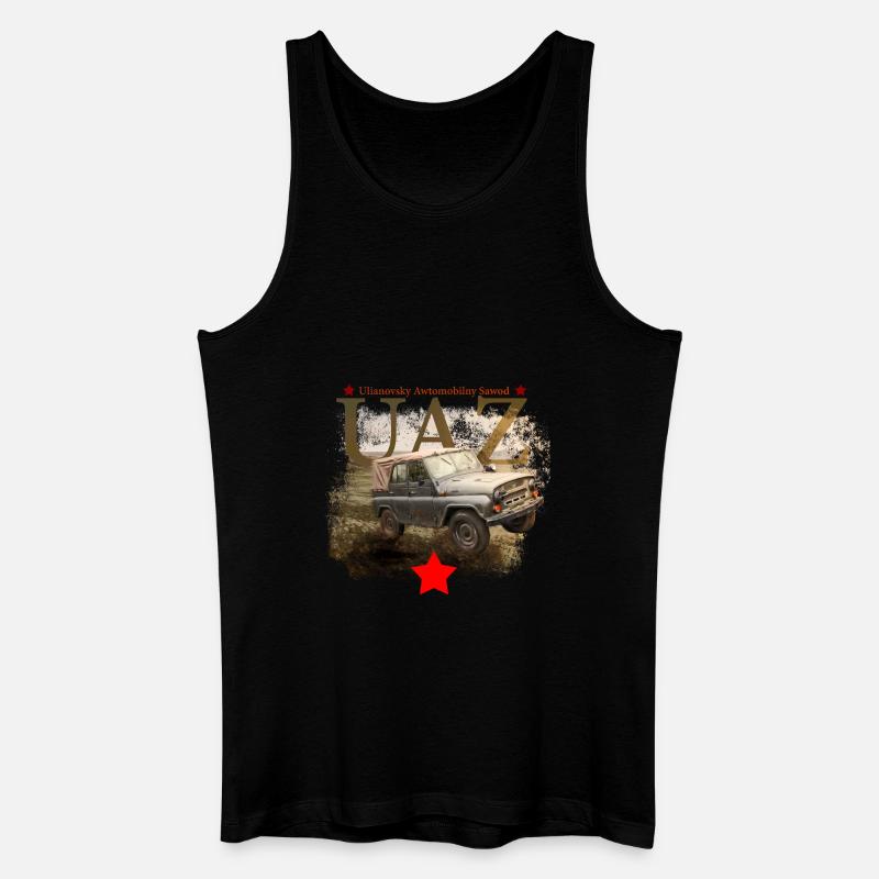 uaz - Männer Bio Tank Top - Schwarz