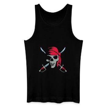 pirate_saber_022011_b_3c - Männer Bio Tank Top - Schwarz - Vorne