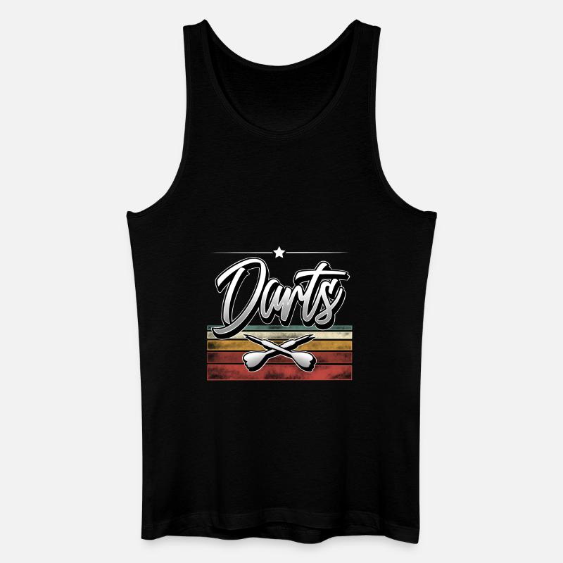 Darts - Männer Bio Tank Top - Schwarz