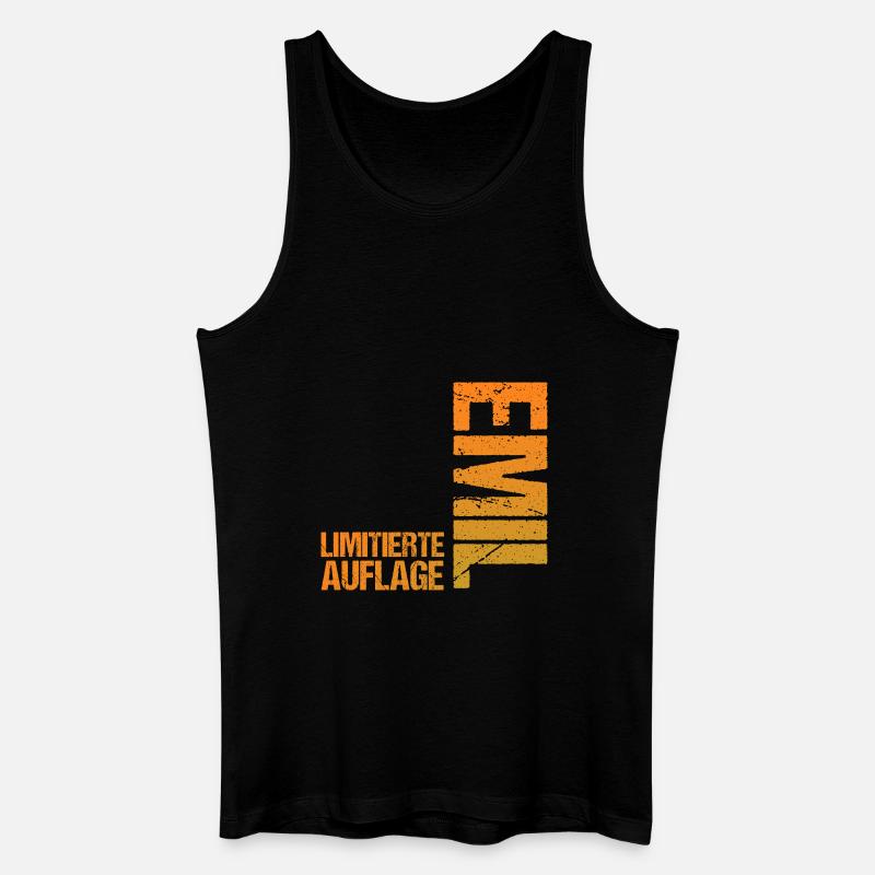 Emil - Männer Bio Tank Top - Schwarz