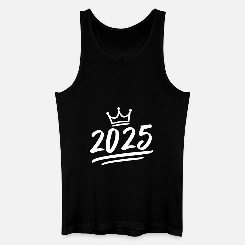 2025 Krone - Männer Bio Tank Top - Schwarz