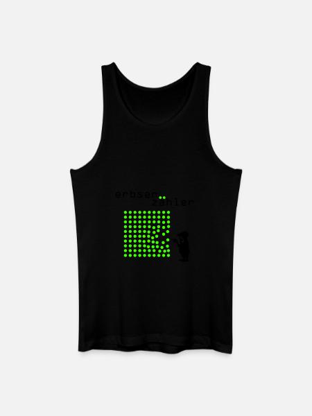 Erbsenzähler - Männer Bio Tank Top - Schwarz
