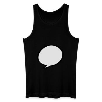 speech bubble - Men’s Organic Tank Top - black - Front