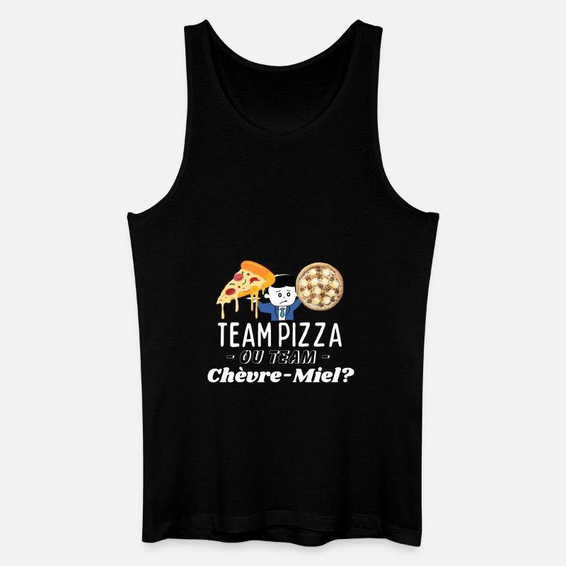 Team Pizza oder Team Chèvre-Miel? - Männer Bio Tank Top - Schwarz