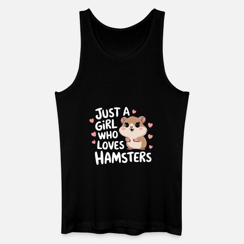 Hamster - Männer Bio Tank Top - Schwarz