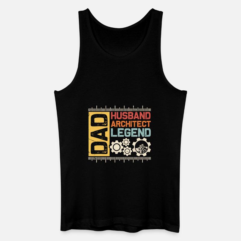 Architekt - Männer Bio Tank Top - Schwarz