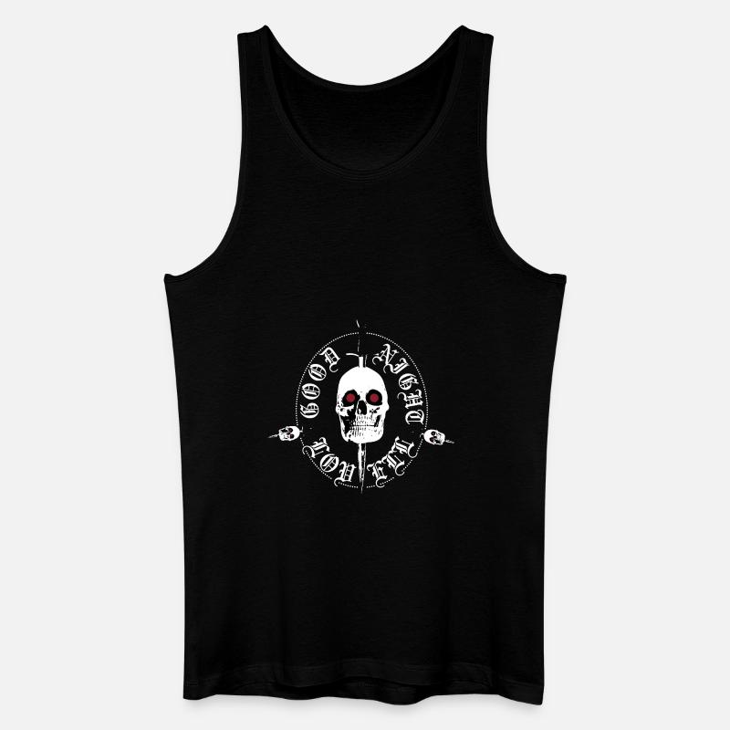 Night Lovell skull - Männer Bio Tank Top - Schwarz