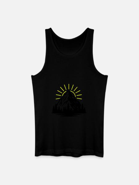 Mountain Nature Sun - Men’s Organic Tank Top - black